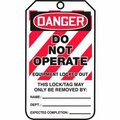 Accuform Accuform Lockout Tag, Danger Do Not Operate, PF-Cardstock, 25/Pack MLT405CTP